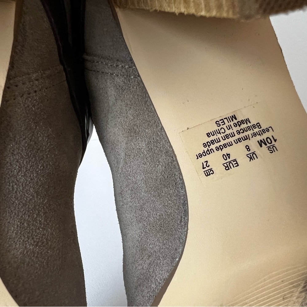 Carlos By Carlos Santana Miles Chunky Heel Leather Ankle Boots Size 10 - Picture 6 of 7
